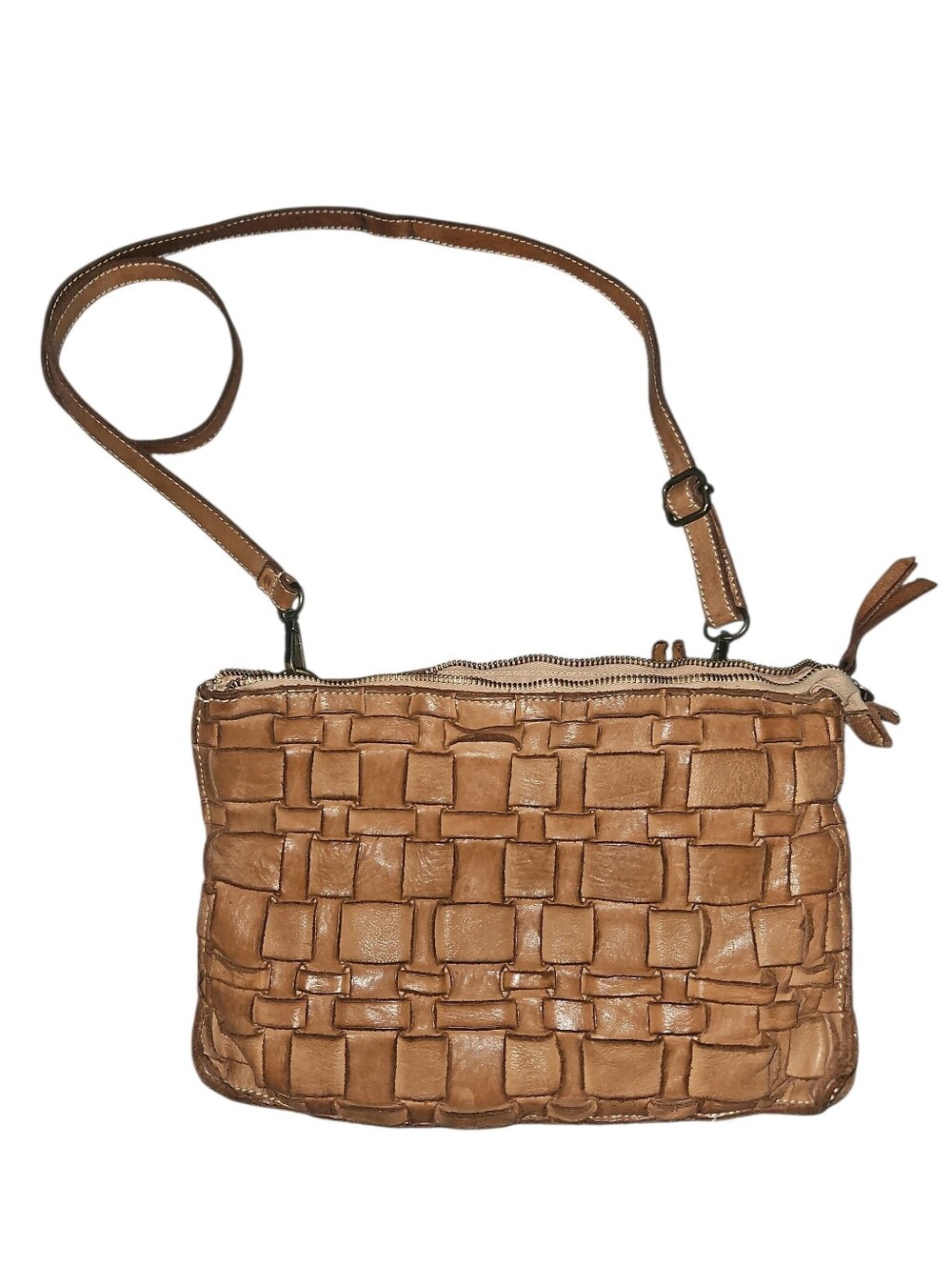 Costanza Rota Woven Leather Crossbody Bag